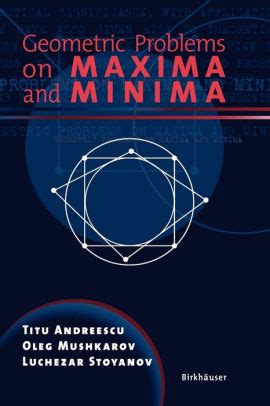Geometric Problems on Maxima and Minima 1st Edition PDF